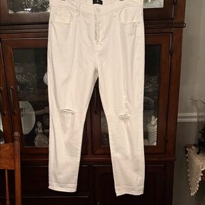 7 For All Mankind White Boyfriend Jeans